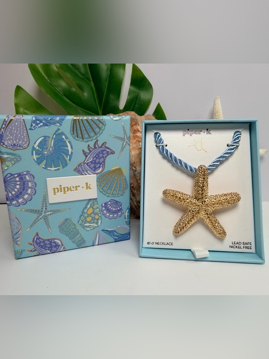 Piper K Other - Piper K Gold Tone Starfish Accent Necklace 16+3”